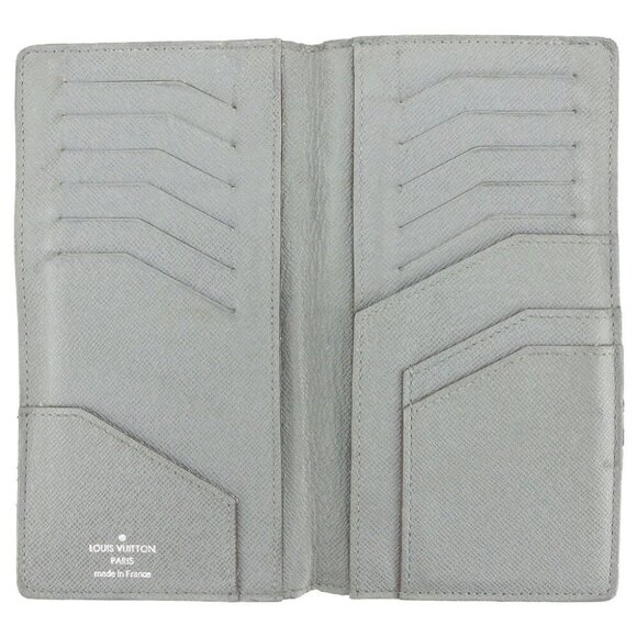 Louis Vuitton Long Bill Tag Gray Gray Leather Authentic Used - Picture 4 of 8